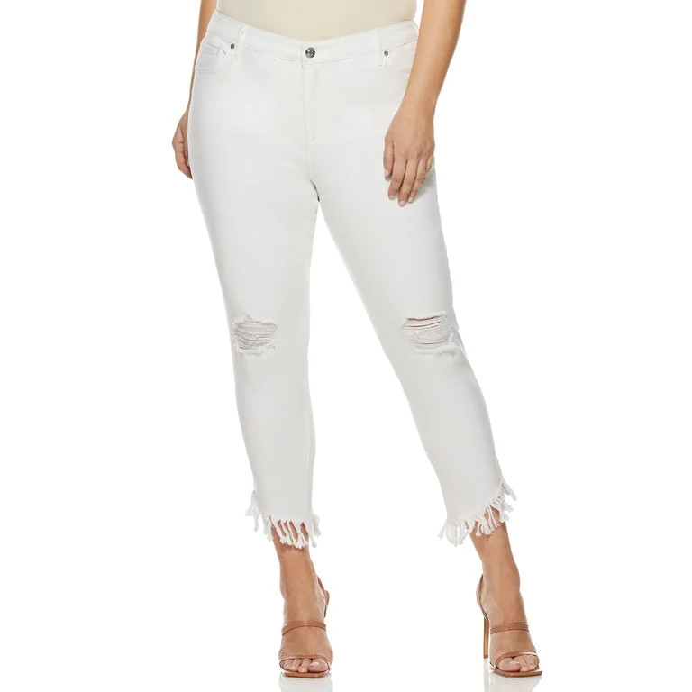 Sofia Jeans by Sofia Vergara Plus Size High-Rise Curvy Cha Cha Ankle Jeans | Walmart (US)