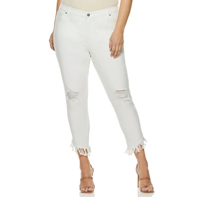 Sofia Jeans by Sofia Vergara Plus Size High-Rise Curvy Cha Cha Ankle Jeans | Walmart (US)