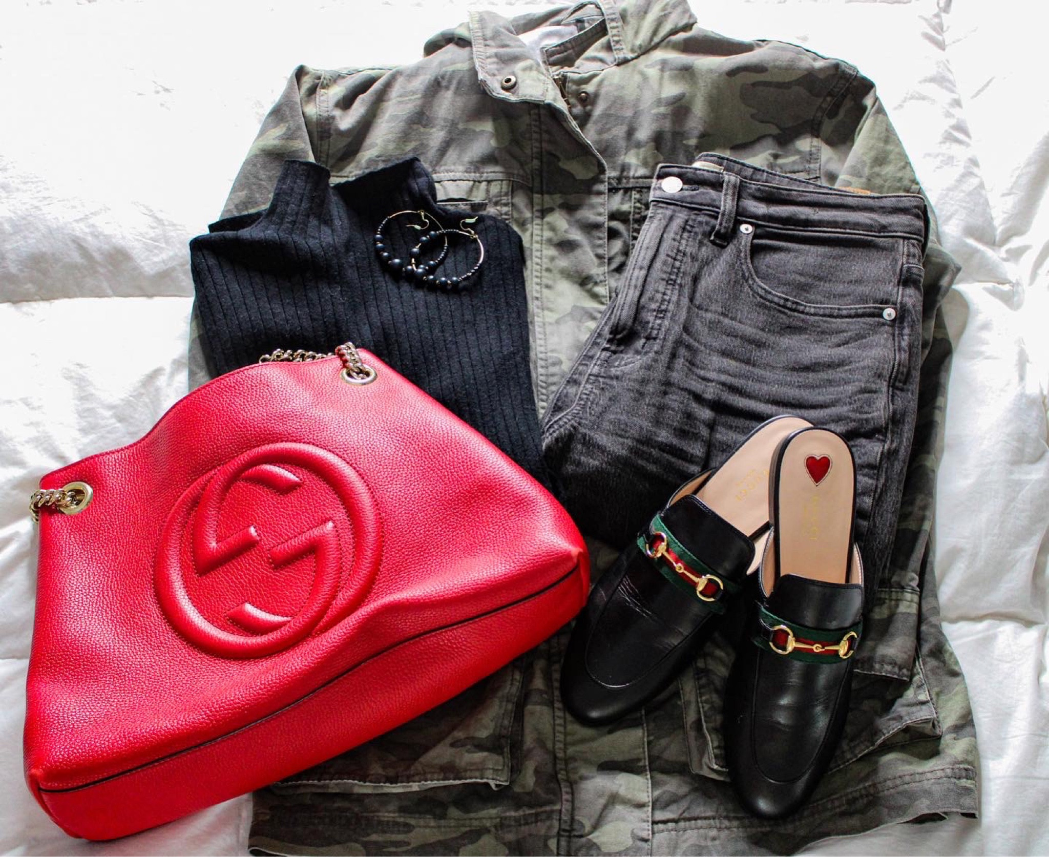Casual workwear or a date out outfit! 

#runningerrands #camojacket #gucci #guccimules #mules #saturdaystyle

#LTKstyletip #LTKworkwear #LTKU