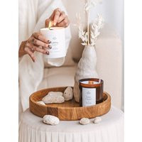 Luxury Wood Wick Candle Birthday Gift Housewarming Relaxing Scented With Pure Essential Oils Aromatherapy Botanical Soy Wax | Etsy (US)