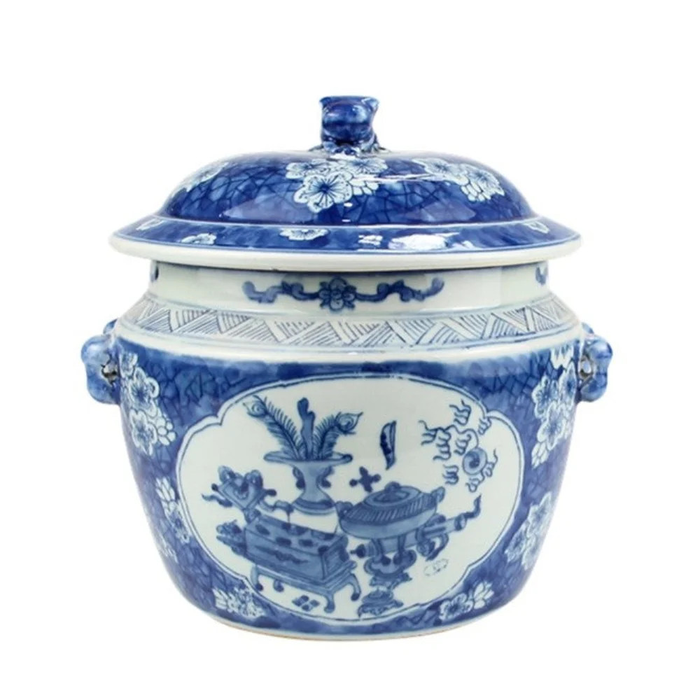 Chinoiserie Covered Jar With Foo Dog Lid | Wayfair North America