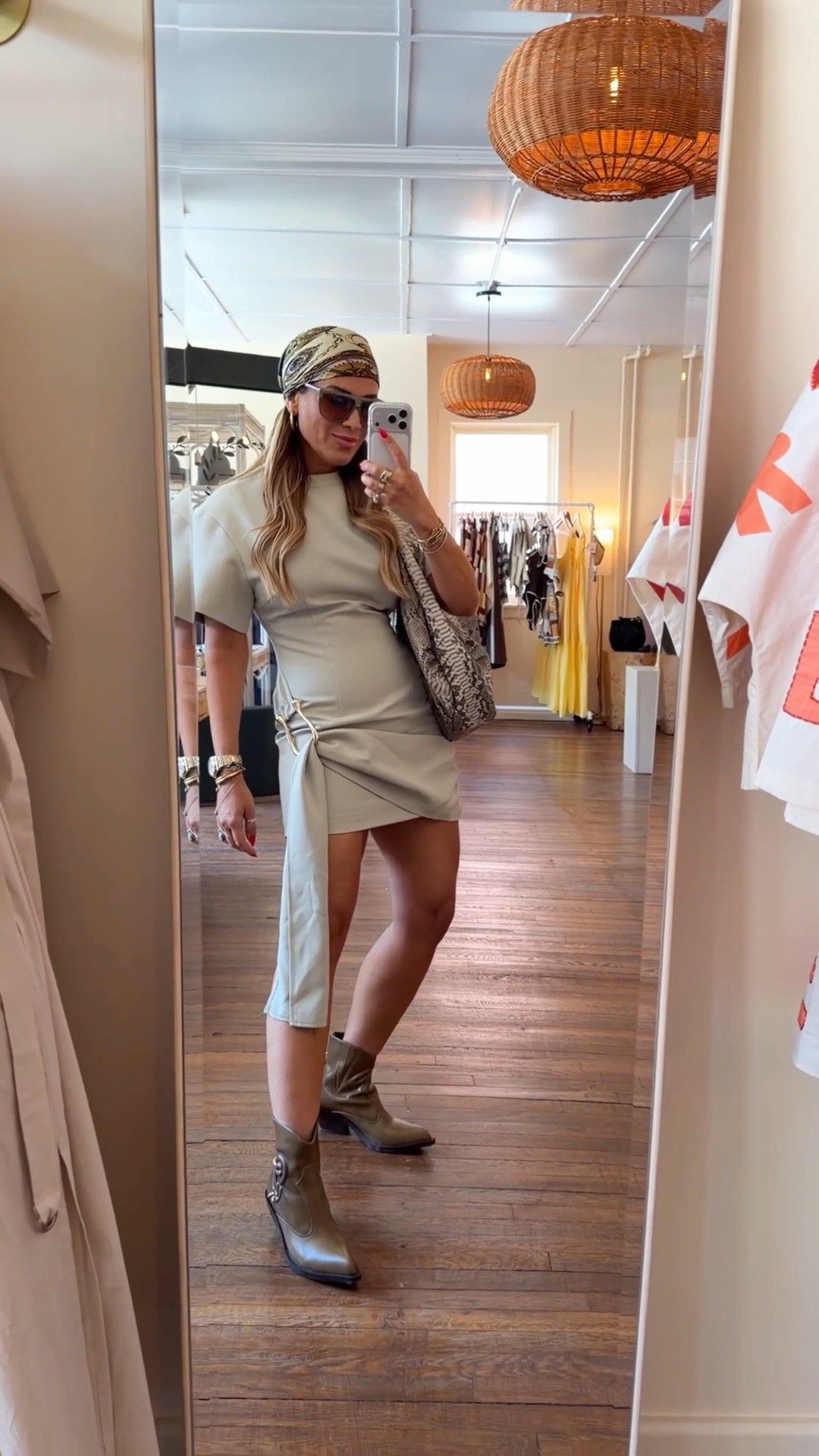 Love this dress, wearing a size small. This bag is real python and is under $350 

#LTKootd #LTKSeasonal #LTKFestival