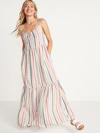 Tiered Maxi Swing Sundress for Women | Old Navy (US)