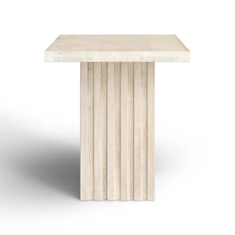 Valda Solid Wood Pedestal End Table | Wayfair North America
