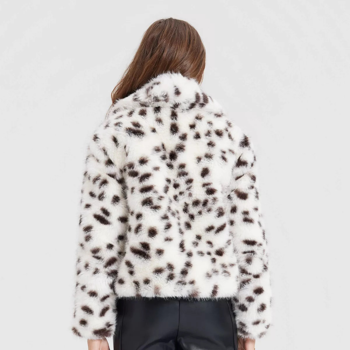 Women's Cropped Faux Fur Jacket - A New Day™ | Target