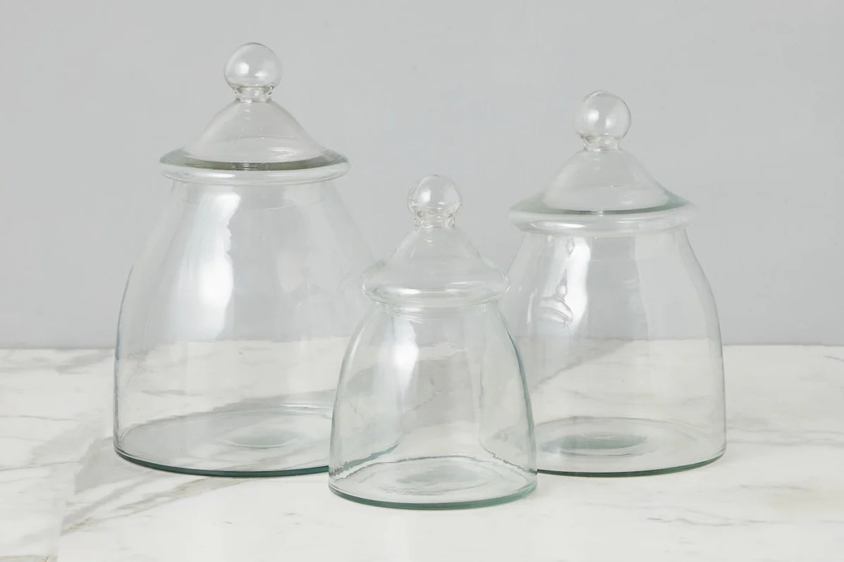 Vintage Glass Bon Bon Jar with Lid, LargeDefault Title | etúHOME