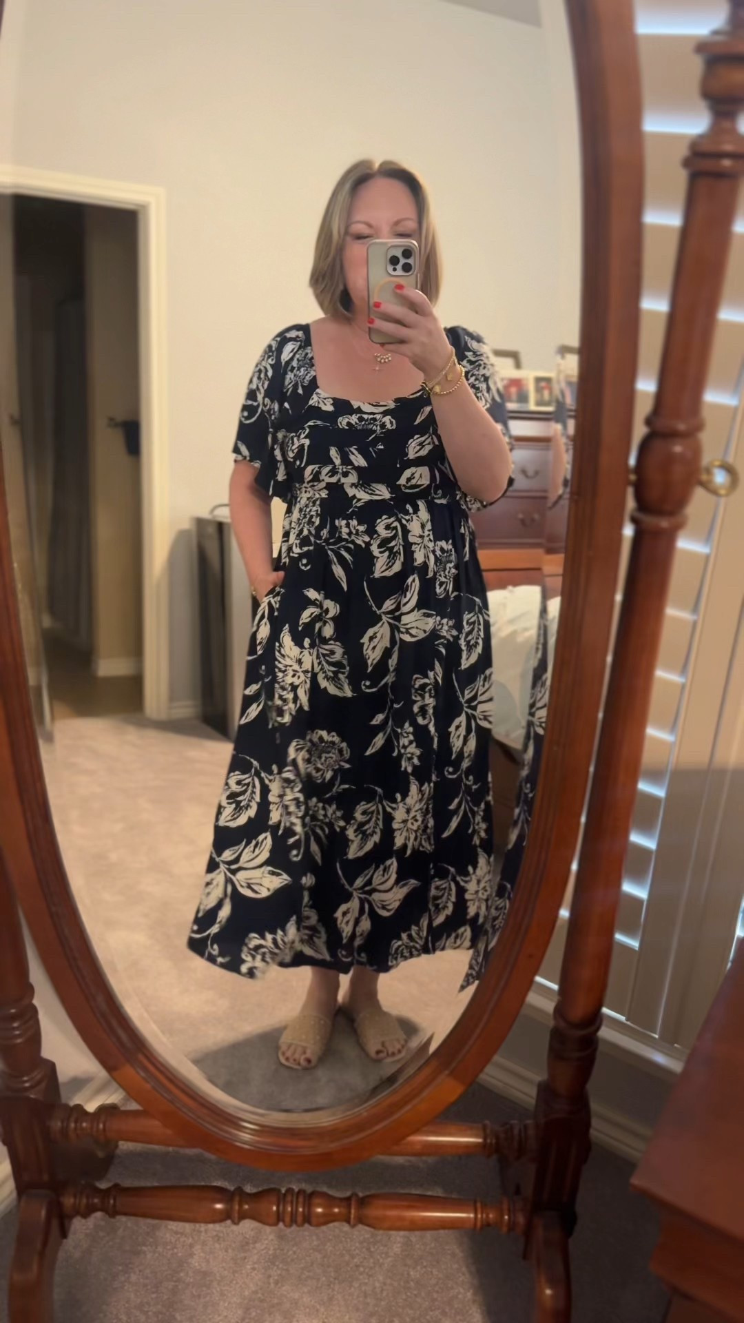 Such a great dress for all the spring things!! I’m in a medium 

#LTKMidsize #LTKOver40 #LTKFindsUnder50