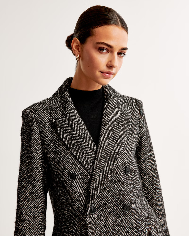 Double-Breasted Tailored Topcoat | Abercrombie & Fitch (US)