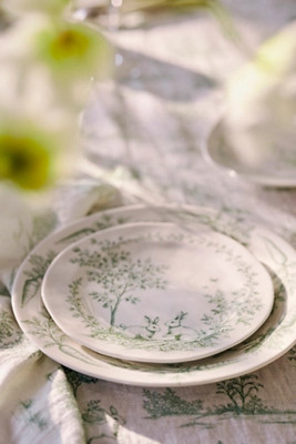 Bunny Toile Stoneware Side Plate | Anthropologie (US)
