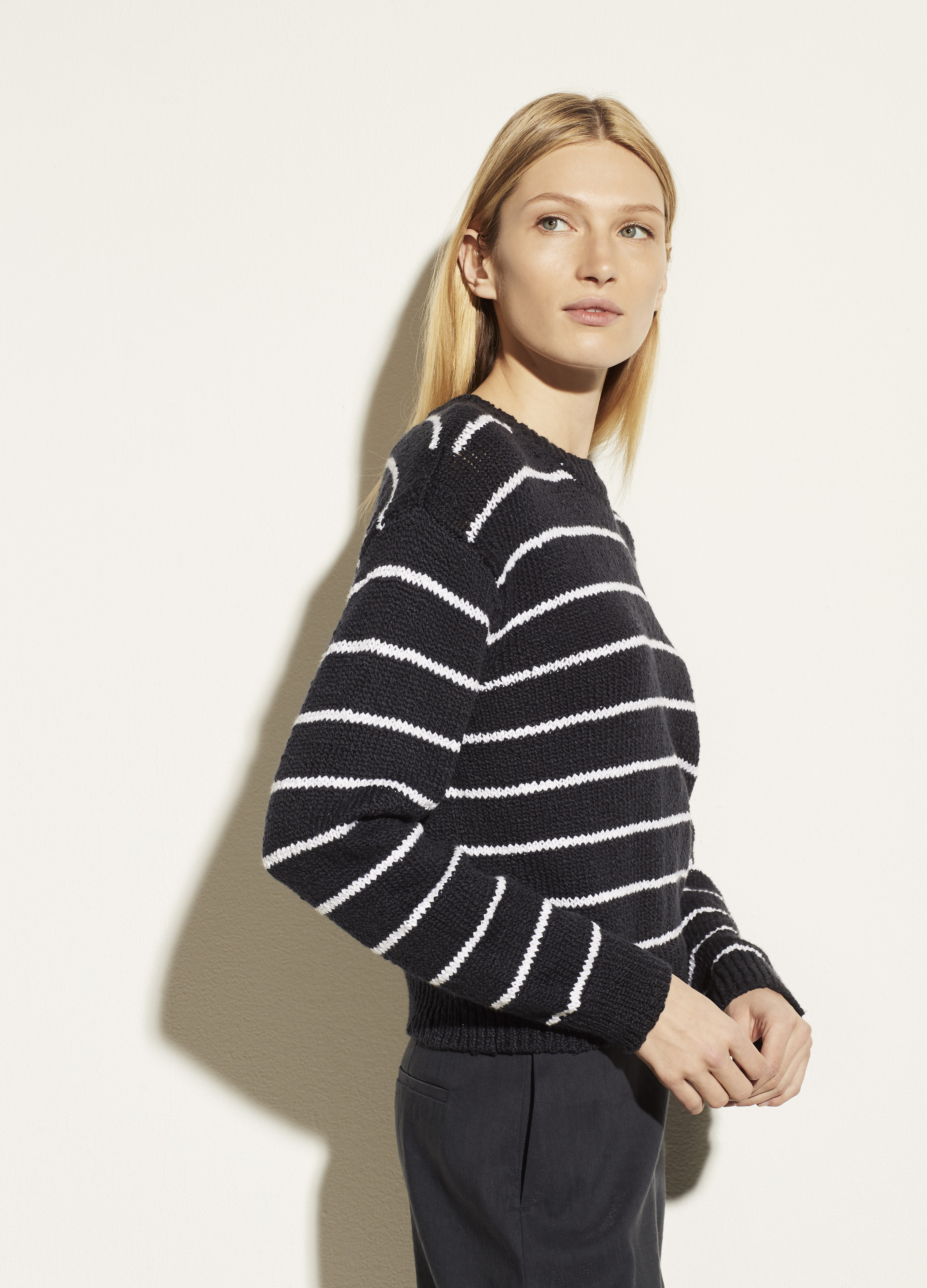 Textured Stripe Crew | Vince LLC