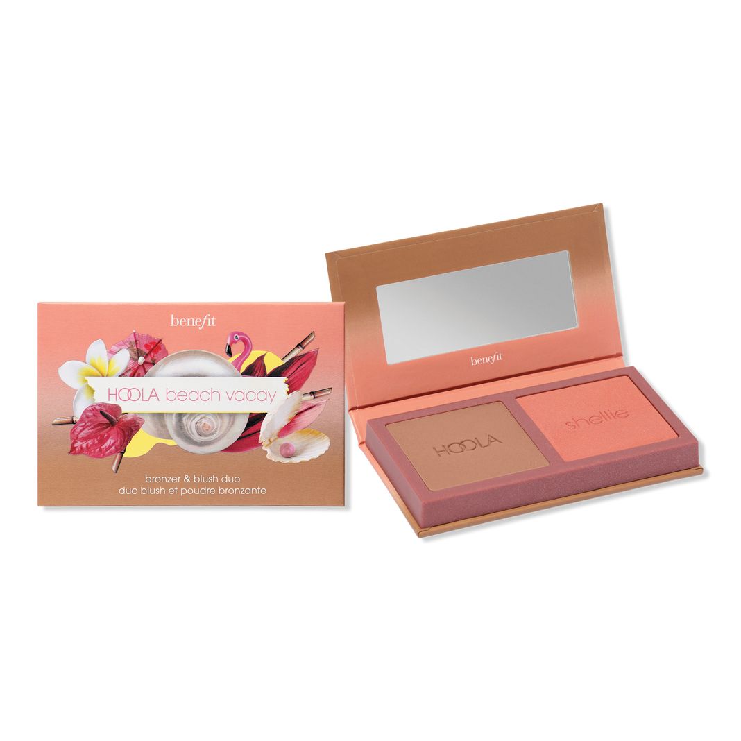 Hoola & WANDERful World Duo Mini Bronzer & Blush Palette | Ulta