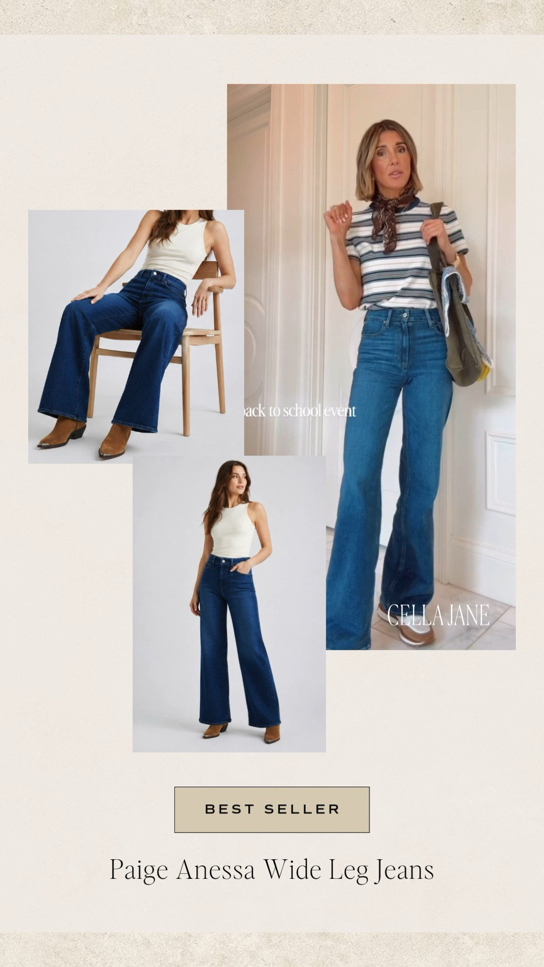 Styling fall looks featuring this weeks BEST SELLER: the Paige Anessa wide leg jeans.

#LTKfall #LTKjeans