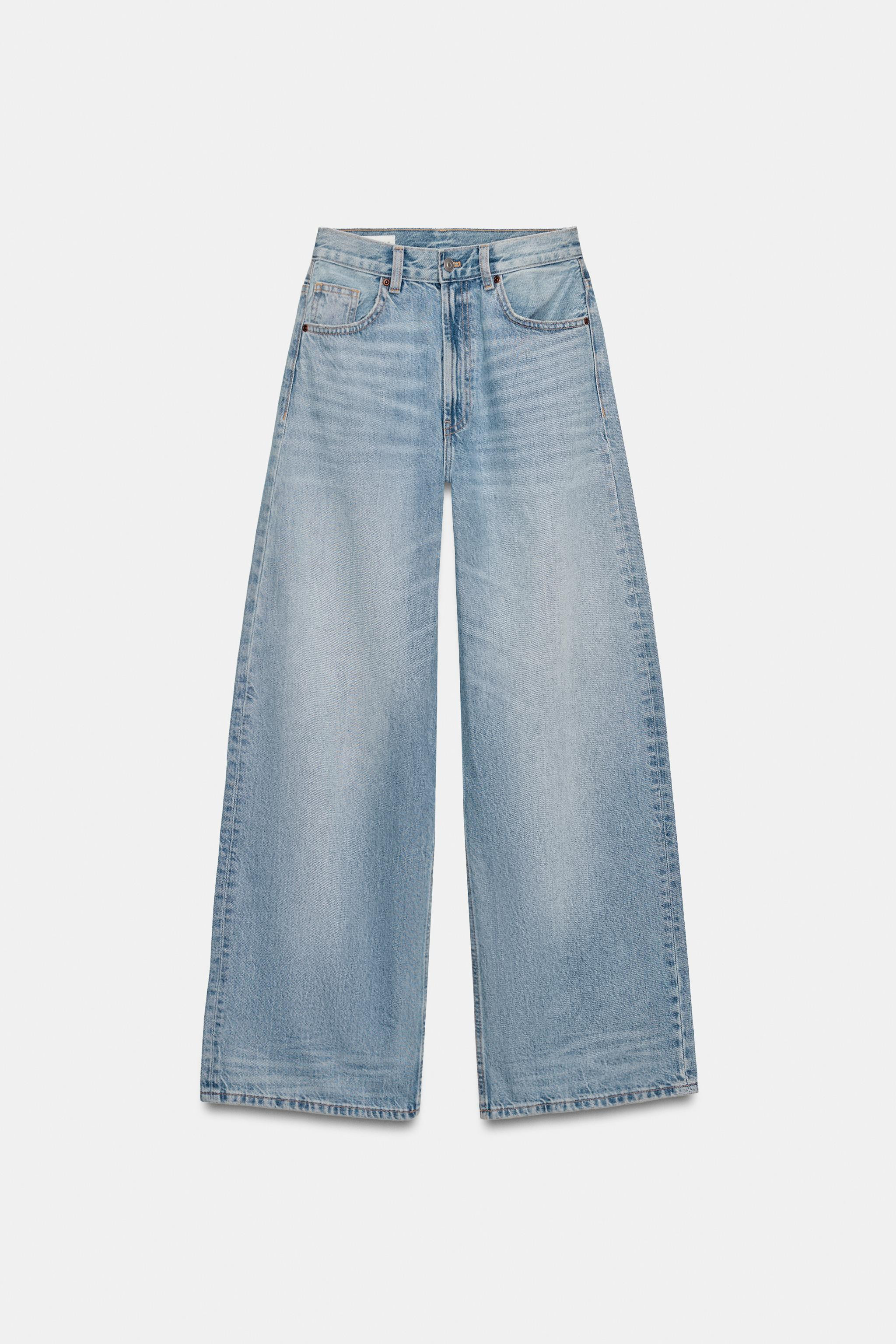 TRF EXTRA WIDE LEG HIGH-WAIST JEANS | Zara US