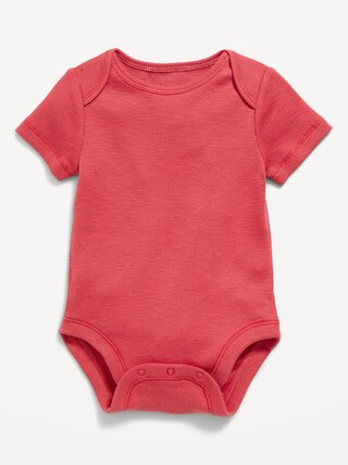 Short-Sleeve Ribbed Bodysuit for Baby | Old Navy (US)