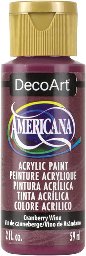 DecoArt Americana Acrylic Paint, 2-Ounce, Cranberry Wine | Amazon (US)