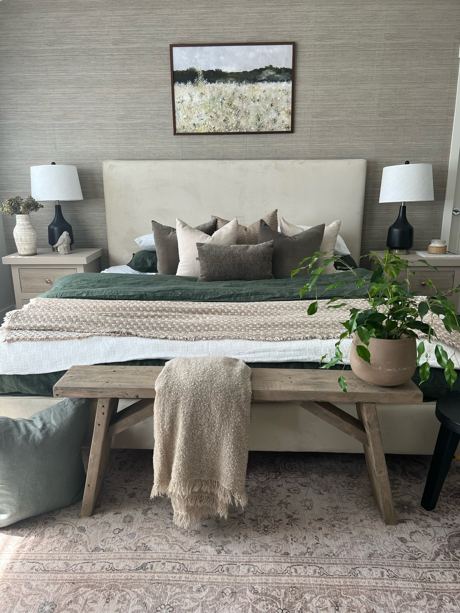My Spring bedroom..earthy neutrals🤍
Bedroom inspiration 
Neutral home 

#LTKSeasonal #LTKFind #LTKhome