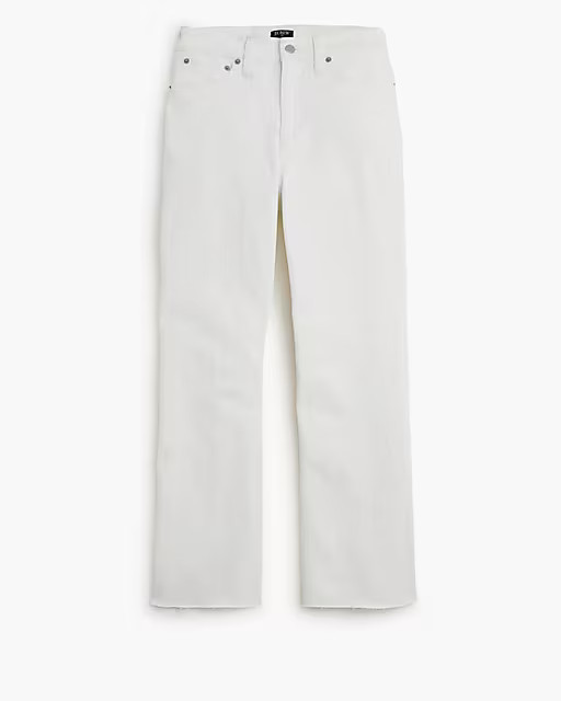 Curvy mid-rise flare crop jean in signature stretch | J.Crew Factory