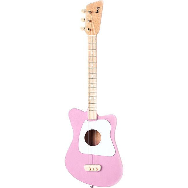 Mini 3-String Guitar, Pink | Maisonette