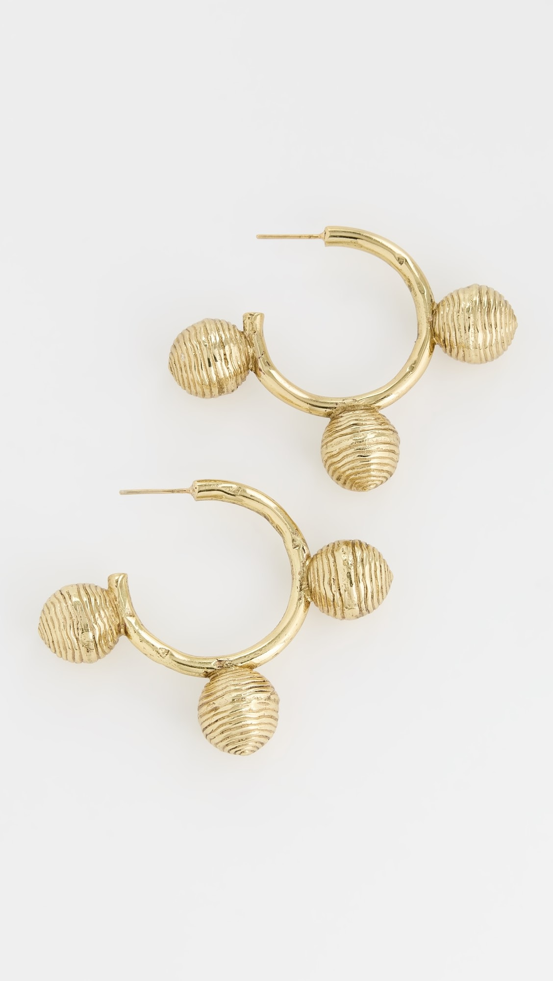 Le Jardin Spiral Ball Hoop Earrings | Shopbop
