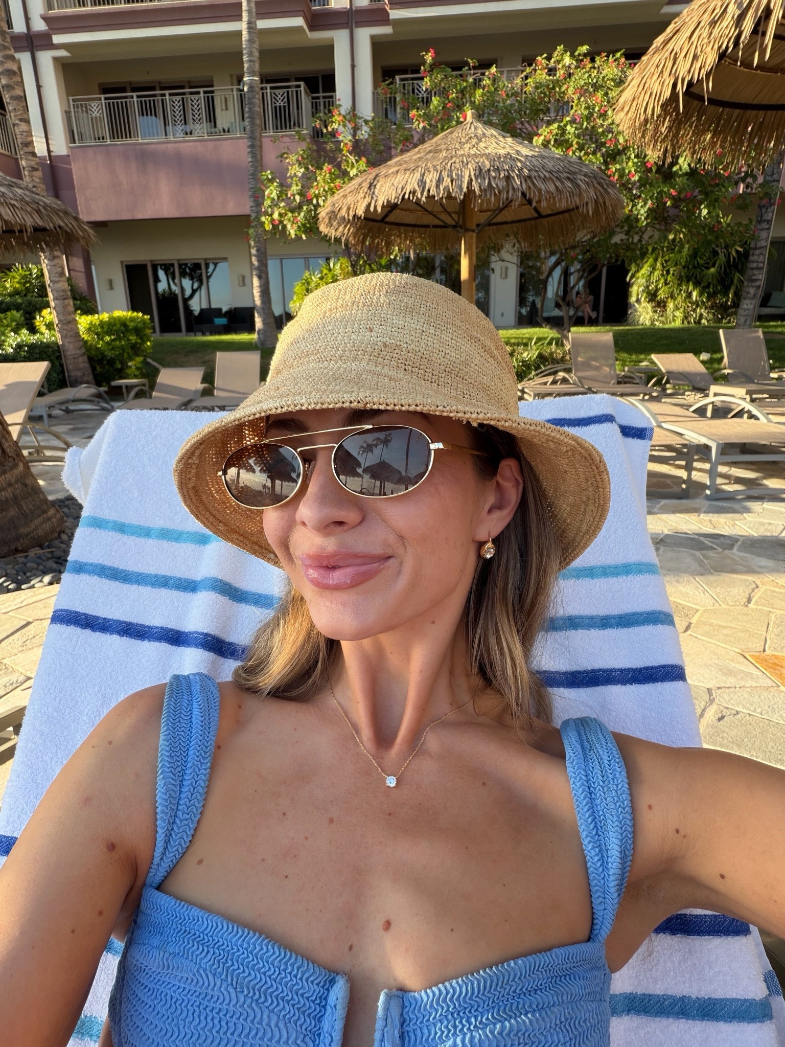 Pool accessories for Hawaii!! 🐬💫 swim is majorly on sale rn for $50 and it’s an amazing brand! 🙌🏽 hat exact one is linked (there is a plain raffia color online) but honestly if I had to pick over again I’d pick one of the aritzia hats linked instead. Great quality for half the price. Love my electric picks jewelry they don’t tarnish & have a lifetime guarantee! Great for water or if you don’t like to take off your jewelry!

#LTKTravel #LTKSwim #LTKootd