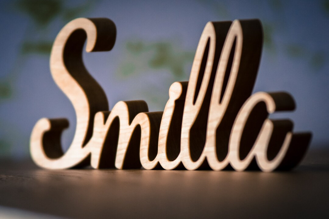 4 Inches Free Standing Wood Name, Christmas Script Wood Letters Home Wood Decor Kids Room Decor R... | Etsy (US)