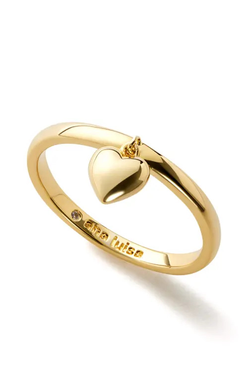 Ana Luisa Heart Ring - Leia in Gold at Nordstrom, Size 5 | Nordstrom