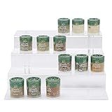 Mind Reader Pantry Kitchen Cabinet, Shelf, Acrylic Spice Rack Counter Top Organization, Black, One S | Amazon (US)