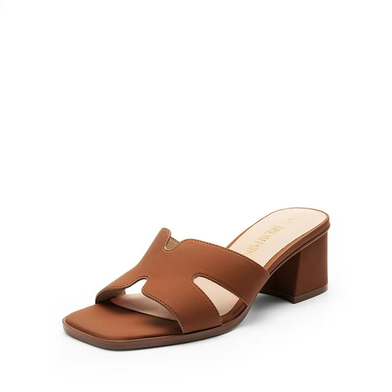 Dream Pairs Women's Slip On Wedge Heel Sandals | Walmart (US)