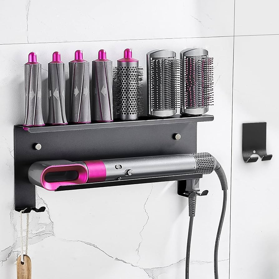 Welltop Storage Holder for Dyson Airwrap Styler Accessories, Wall Mounted Rack Bracket Stand with... | Amazon (US)