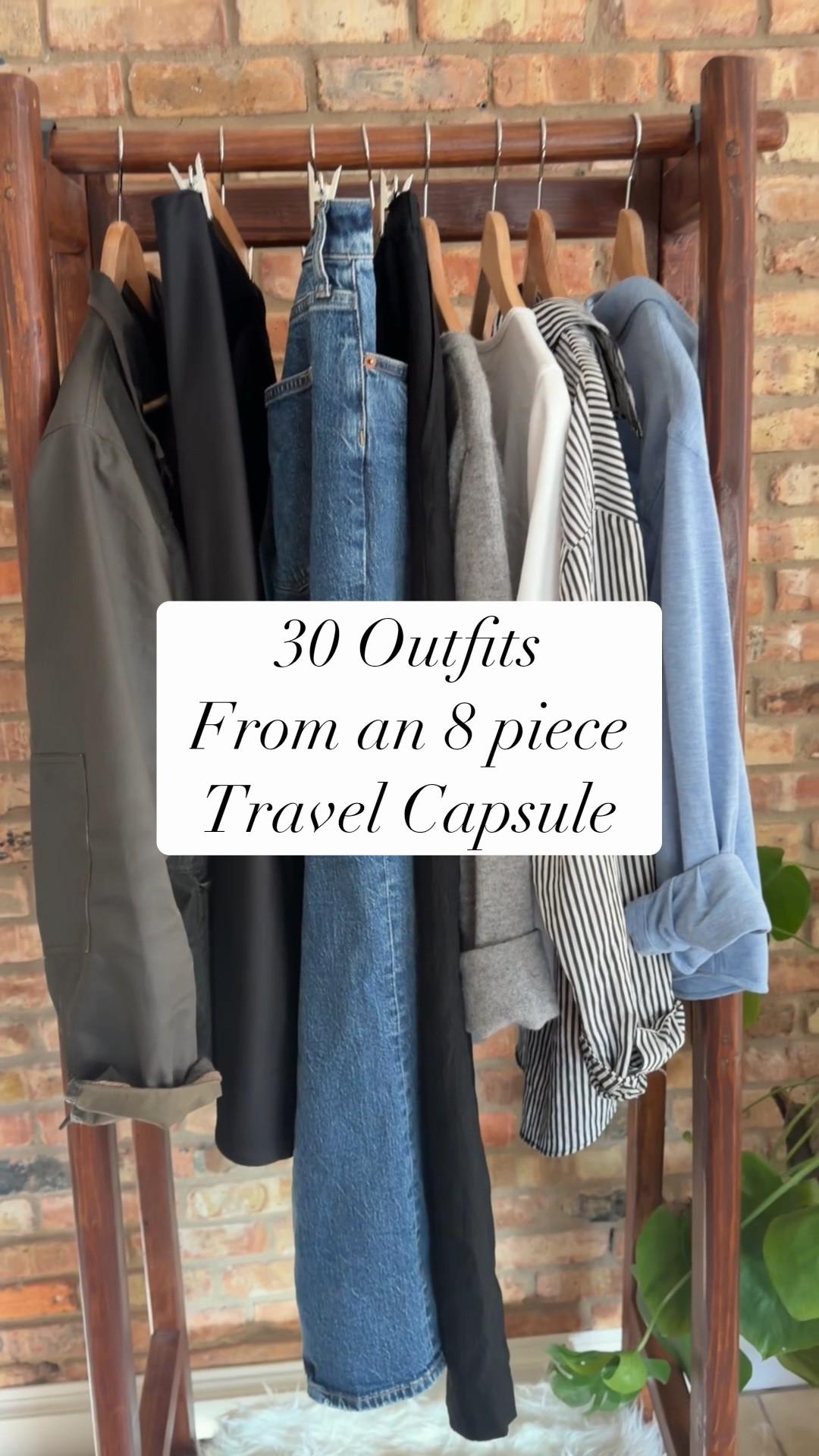 8-piece travel capsule → 20+ outfits ✈️

This is my minimal travel capsule built for carry-on or personal item only travel. Every piece mixes and matches so you can create multiple outfits without overpacking. Or use this as a base for a full 12 piece capsule.

Includes:
• versatile tops for layering (button downs are key)
• a polished transit trouser for travel days and beyond 
• denim + an additional bottom for variety
• lightweight layers for changing weather

This is the foundation I use for city travel, Europe trips, and everyday capsule packing. #travelcapsule 

#LTKTravel #LTKOver40