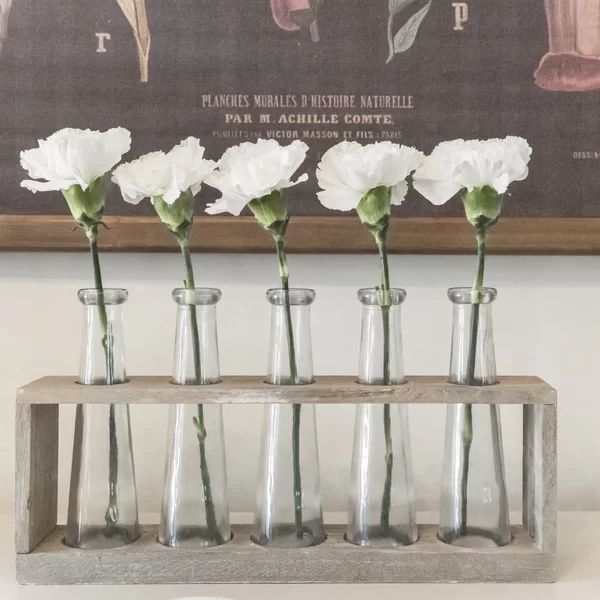 5 Piece Villela Brown Glass Table Vase Set | Wayfair North America