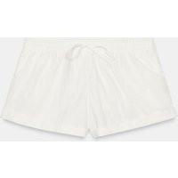 Zara - Nylon Shorts With Cuffed Hem - White - M - Woman | Zara US