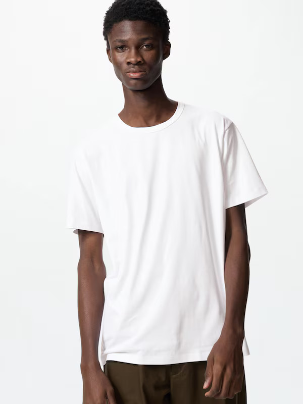 AIRism Cotton Crew Neck T-Shirt | UNIQLO (UK)