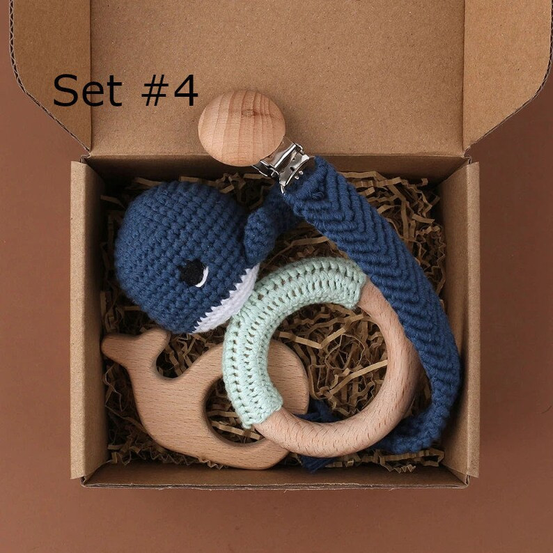 Wooden Crochet Animal Rattle Toys / Natural Wooden Rattle Keepsake Set / Montessori Infant / Moto... | Etsy (US)