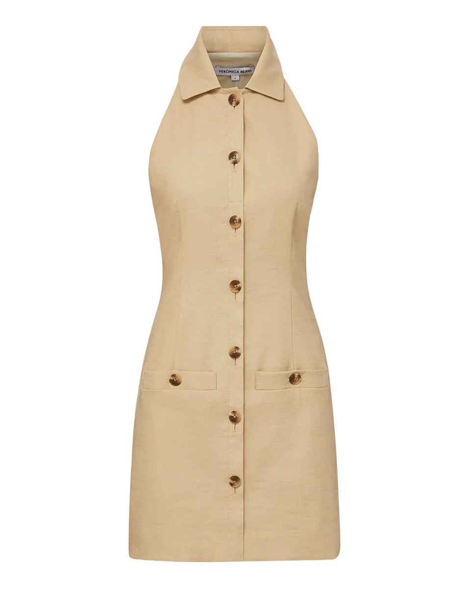 Roxanne Stretch-Linen Shirtdress | Veronica Beard