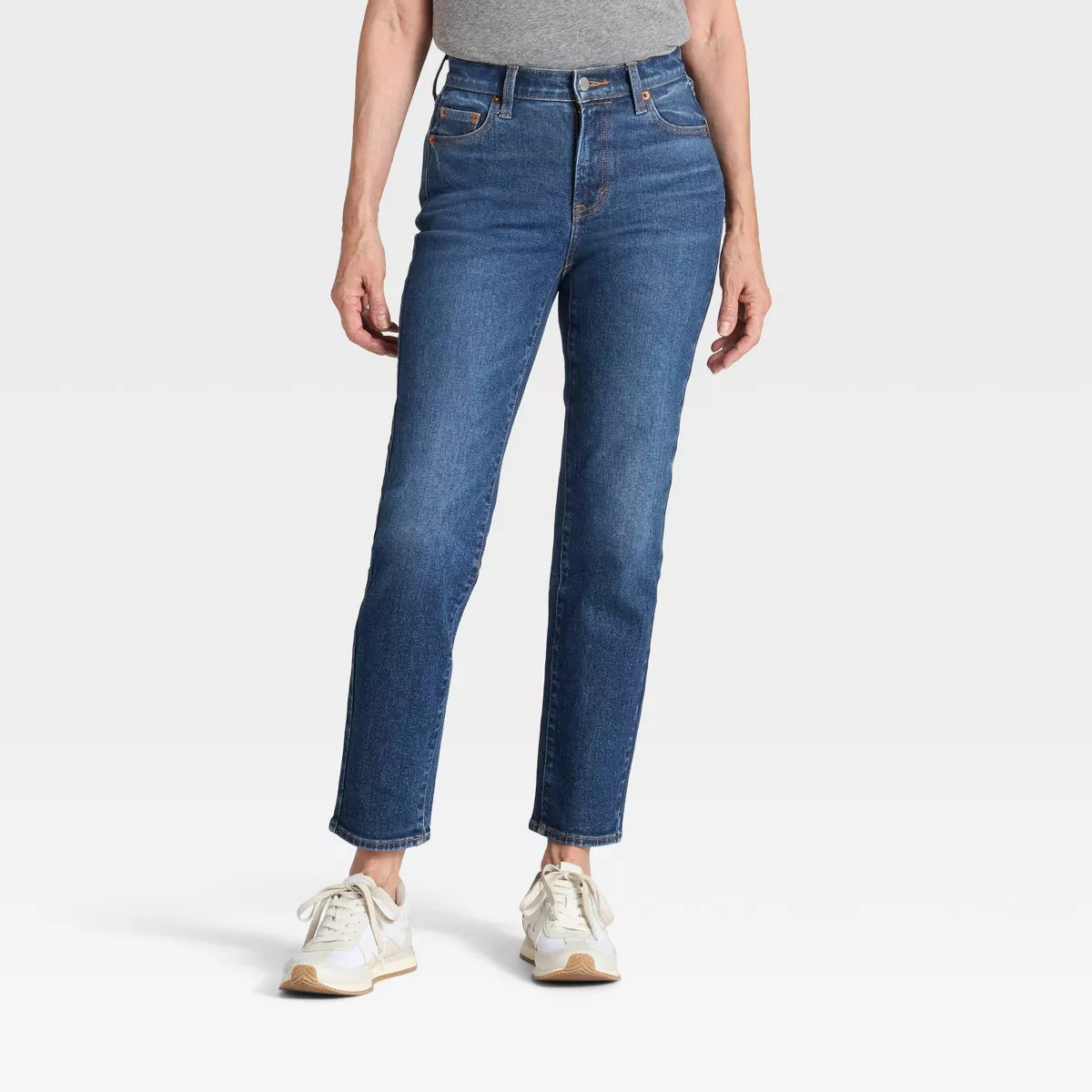 Women's Mid-Rise 80's Slim Straight Ankle Jeans - Universal Thread™ Light Wash 00 | Target