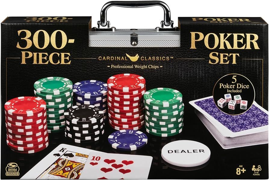 Cardinal Classics, 300-Piece Poker Set with Aluminum Carrying Case & Professional Weight Chips Pl... | Amazon (US)
