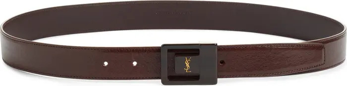 La 66 Resin Buckle Calfskin Leather Belt | Nordstrom