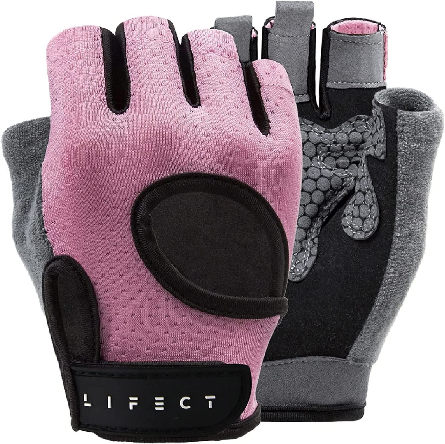 Amazon.com : LIFECT Essential Breathable Workout Gloves, Knuckle Weight Lifting Gloves with Curve... | Amazon (US)