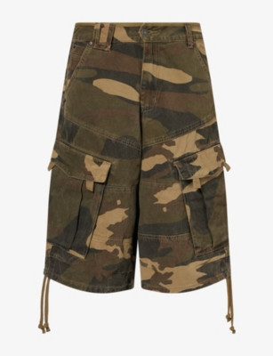 Cadet Camo Baggy-Fit Cotton Shorts | Selfridges