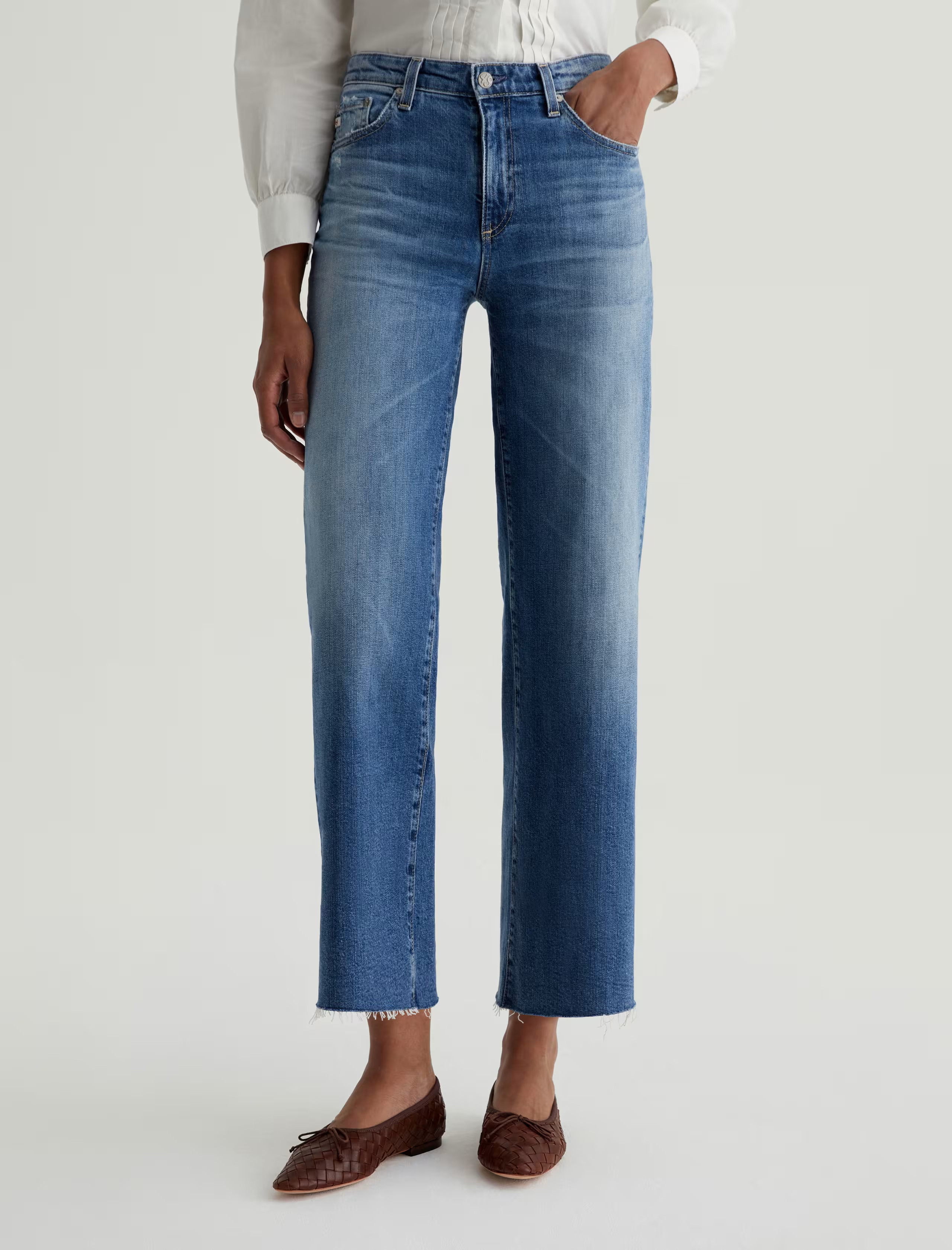 Saige Wide Leg Crop | AG Jeans