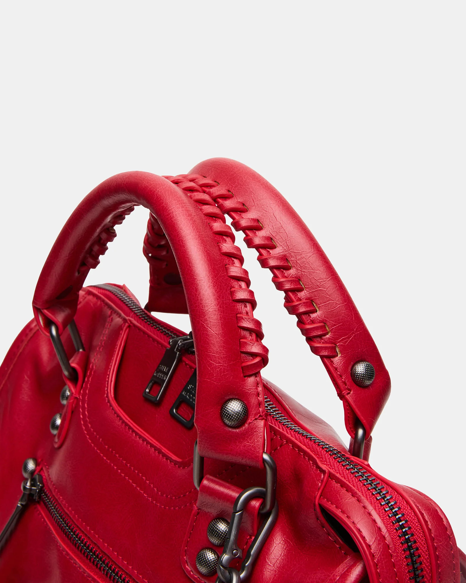 RIGGS Red Slouchy Top-Handle Crossbody Satchel Handbag | Steve Madden (US)