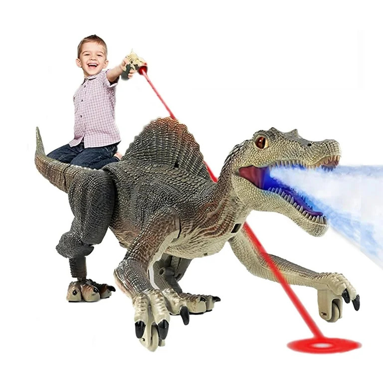 Richgv Remote Control Dinosaur Toys for Boys Kids, Electronic RC Robot Toy Walking Roaring Spray ... | Walmart (US)