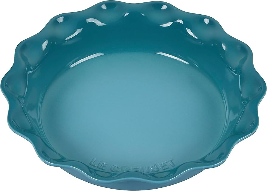 Le Creuset Stoneware 9" Heritage Pie Dish, Caribbean | Amazon (US)