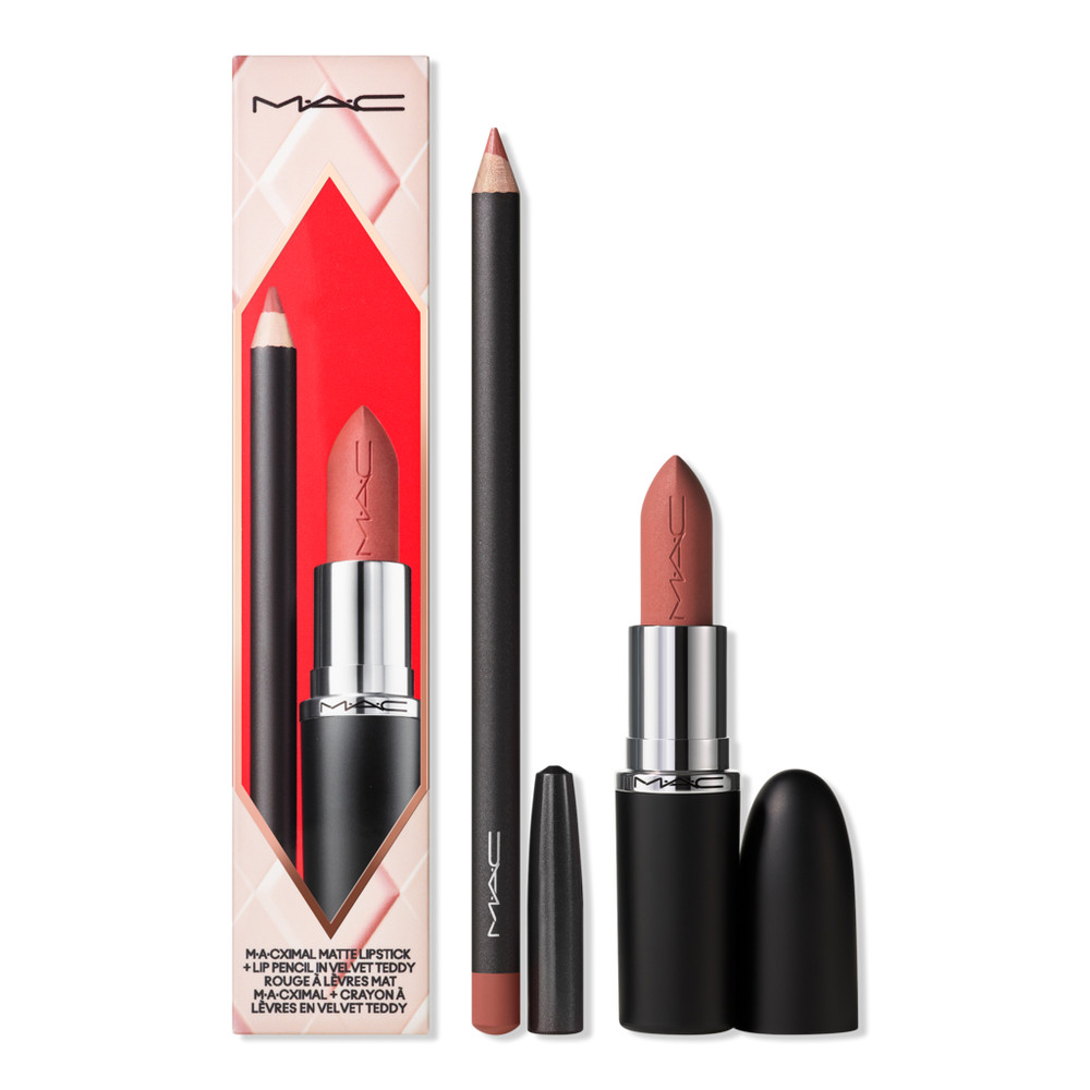 MAC Topsy-Teddy Matte Lipstick + Lip Liner Gift Set | Ulta