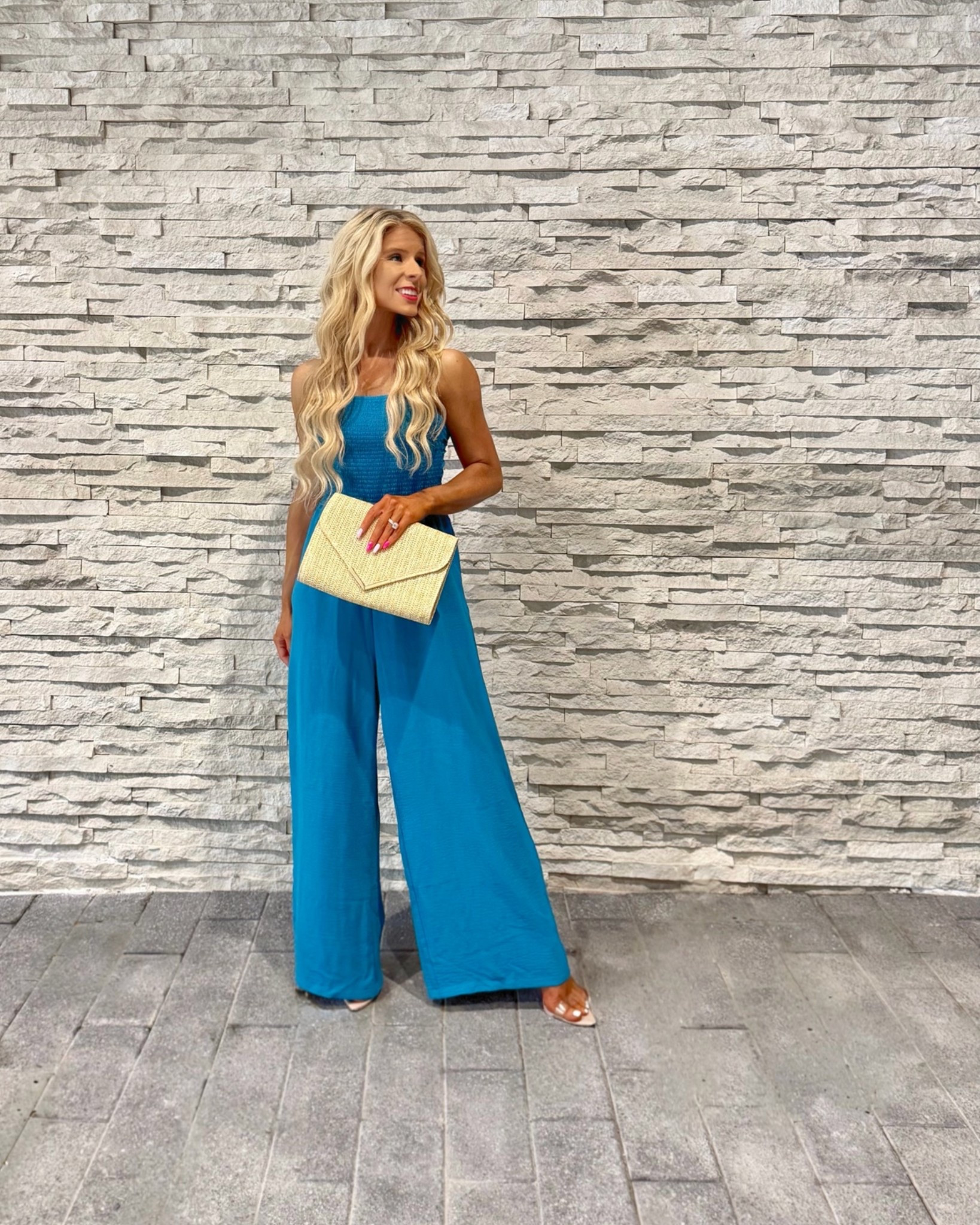Teal jumpsuit from @Cupshe styled as a trendy summer outfit or vacation outfit!

Use code: SNP15 for 15% off all CUPSHE

Beach outfit, resort outfit, blue jumpsuit, summer date night outfit, casual summer outfit ￼

#LTKootd #LTKTravel #LTKSeasonal