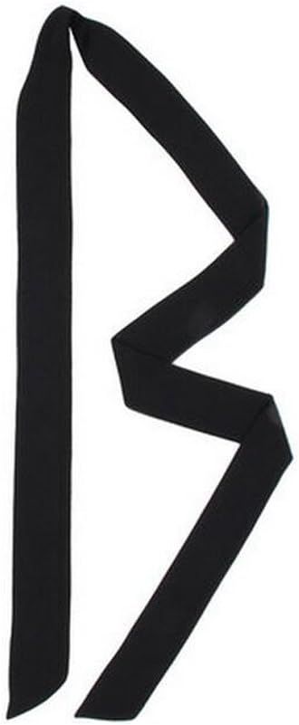 1PCS Women Chiffon Long Scarf Imitation Silk Scarves All-Match Belt Neckerchief(Black) | Amazon (CA)