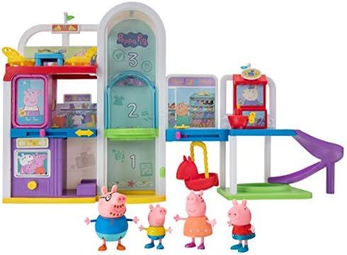 Peppa Pig Shopping Mall with Family, Includes 1 Connectable Mall Playset, 4 Character Toy Figures... | Amazon (US)