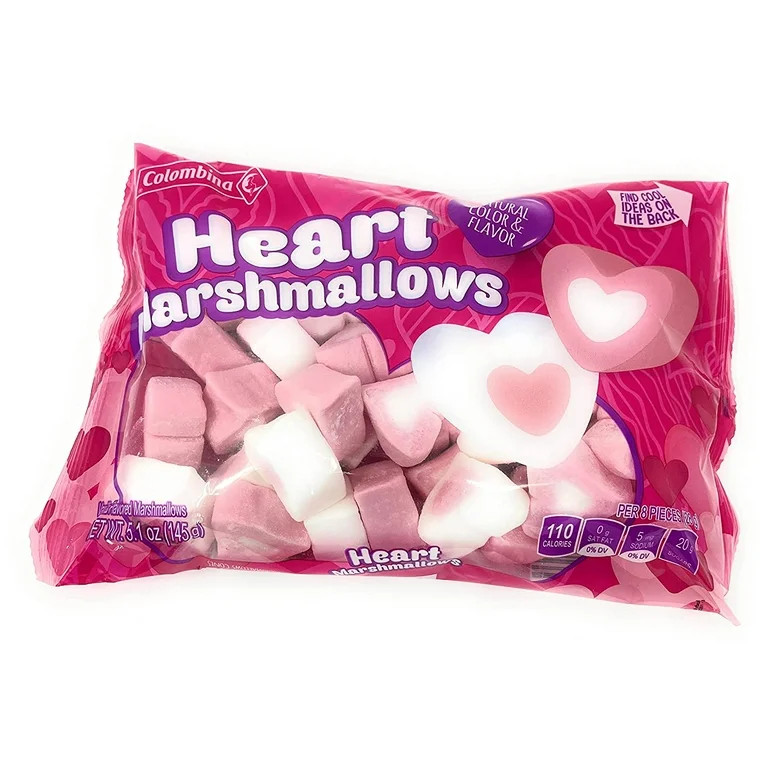 PSLLC Colombina Sweet Heart Marshmallows 5.1 oz (145g) Vanilla Flavored Marshmallow - (Pack of 2) | Walmart (US)