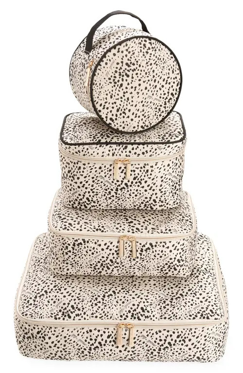 Mali + Lili Avalon Set of 4 Packing Cubes in Snow Leopard at Nordstrom | Nordstrom